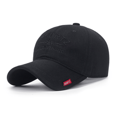 Letter Embroidery Cotton Baseball Cap Solid Breathable Sports Hat Casual Sunscre