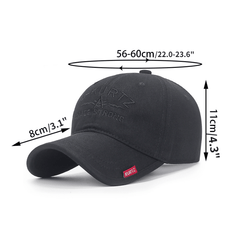 Letter Embroidery Cotton Baseball Cap Solid Breathable Sports Hat Casual Sunscre