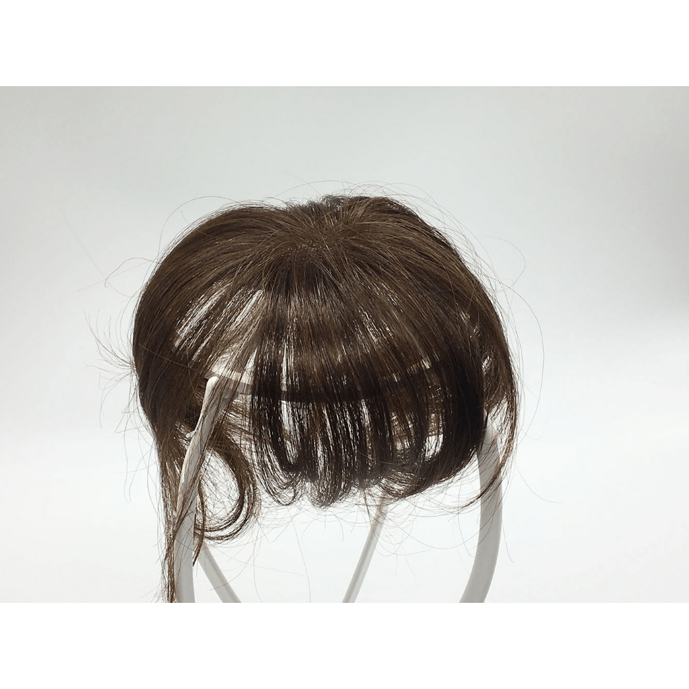 Human Hair Toupee Fringe Hairpiece Top Clip Extension