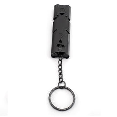 Emergency Survival Whistle Aluminum Double Tube Ultra thin Rescue Whistle