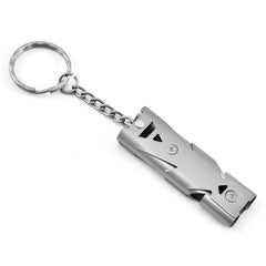 Emergency Survival Whistle Aluminum Double Tube Ultra thin Rescue Whistle