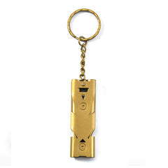 Emergency Survival Whistle Aluminum Double Tube Ultra thin Rescue Whistle