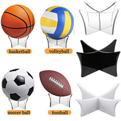Clear Acrylic Ball Stand Holder for Sports Memorabilia Display
