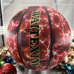 High Elastic TPU Non-slip Basketball Red Flame Series