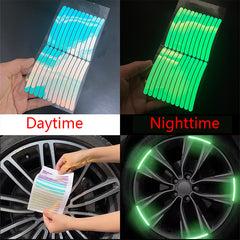 20pcs Reflective Stripe Tape for Car Wheel Hub Safety