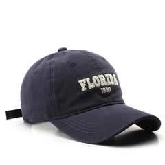 Men's Adjustable Sun Protection Baseball Cap with Embroidery