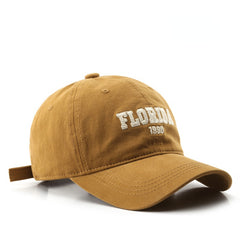 Men's Adjustable Sun Protection Baseball Cap with Embroidery