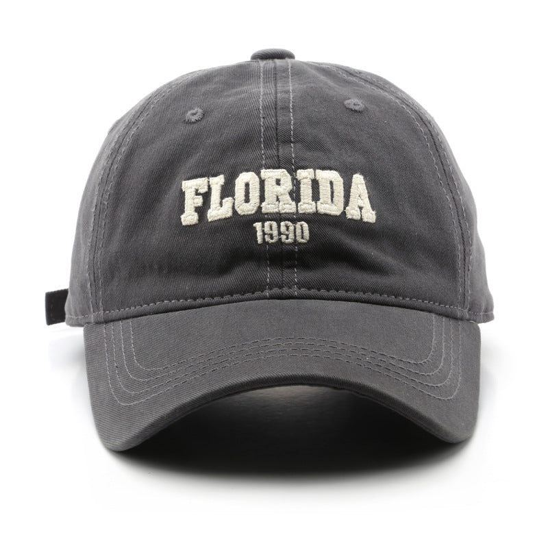 Men's Adjustable Sun Protection Baseball Cap with Embroidery