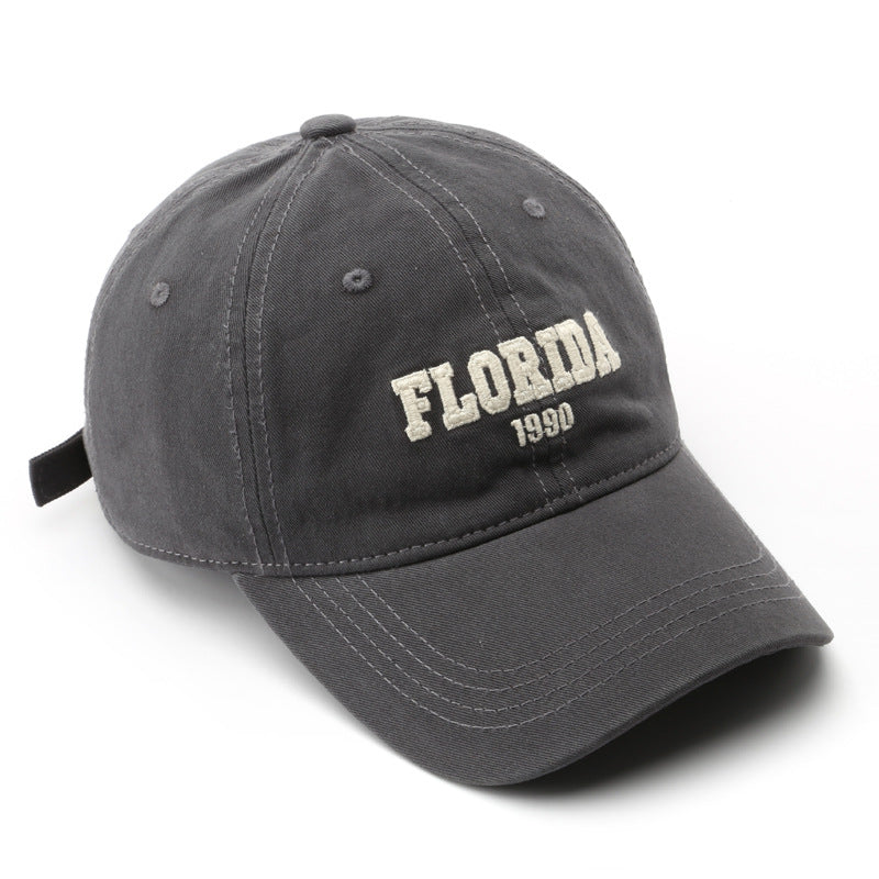 Men's Adjustable Sun Protection Baseball Cap with Embroidery