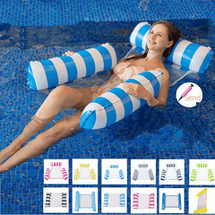 Inflatable Pool Floats for Adults with Air Pump & Lounge Chair