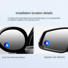 360° Adjustable Car Reversing Rearview Mirror Suction Cup