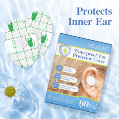60pcs Waterproof Ear Protection Patch Bathing Swimming Washing Hair