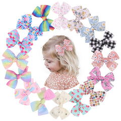 Girls Bowknot Hair Clips Kids Hair Bows Hairpin Headwear Accessories