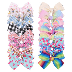 Girls Bowknot Hair Clips Kids Hair Bows Hairpin Headwear Accessories