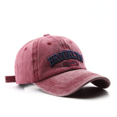 Men's BROOKLYN Embroidery Peaked Cap Outdoor Sun Screen Baseball Cap