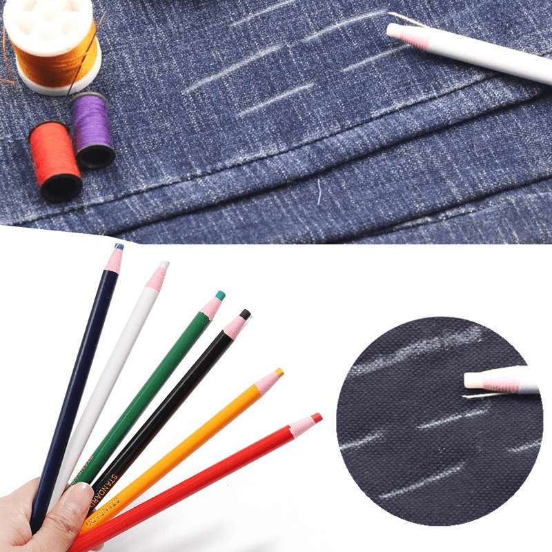 6pcs Colorful Sewing Tailor's Chalk Pencils Fabric Marker Pen