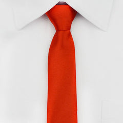 Men's Slim Zip Up Neck Tie Solid Casual Business Wedding