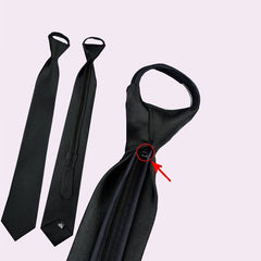 Men's Casual Slim Zipper Neck Tie