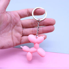 Cute Balloon Dog Keychain for Kids - Backpack School Bag Hanging Ornament