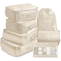 7 Pcs Travel Luggage Bags Clothes Storage Portable Bags