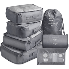 7 Pcs Travel Luggage Bags Clothes Storage Portable Bags