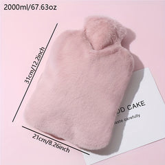 Hot Water Bag Plush Cover Hand Warmer Gift Home Office Travel