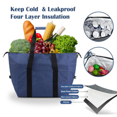Portable Insulated Cooler Bag for Travel Hiking Beach Picnic BBQ Party