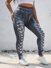 Denim Print High Stretch Jeggings