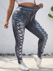 Denim Print High Stretch Jeggings