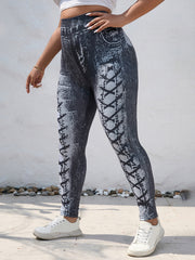 Denim Print High Stretch Jeggings