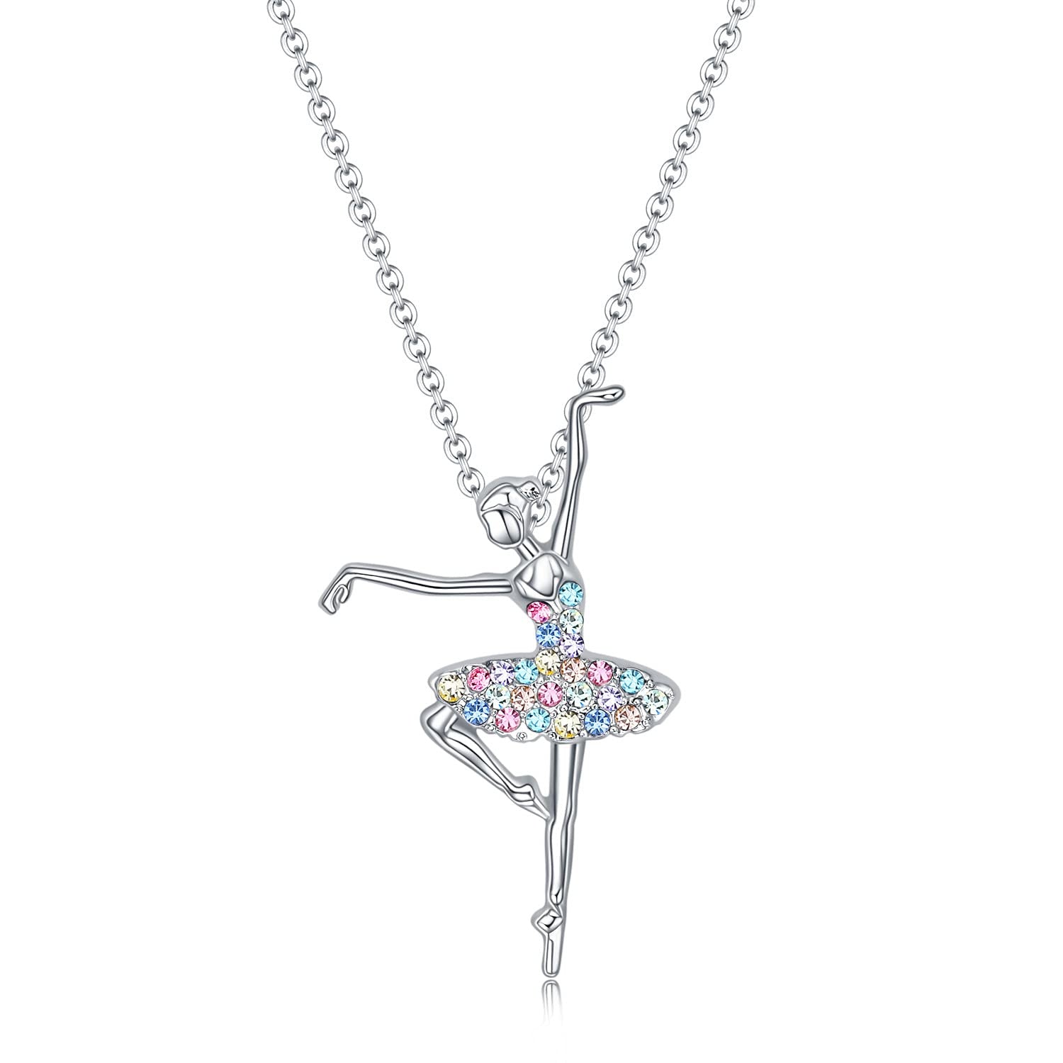 Dance Girl Princess Pendant Necklace for Girls