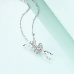 Dance Girl Princess Pendant Necklace for Girls