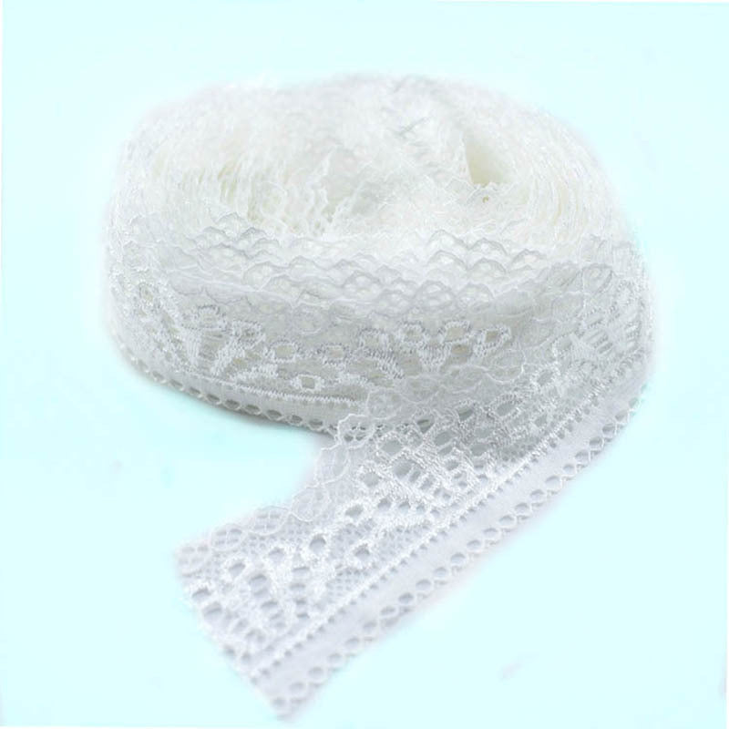10Yards Elastic Lace Ribbon for DIY Dress Sewing Crafts and Wedding Party