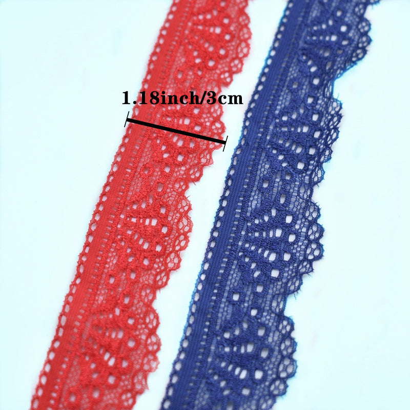 10Yards Elastic Lace Ribbon for DIY Dress Sewing Crafts and Wedding Party