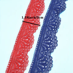 10Yards Elastic Lace Ribbon for DIY Dress Sewing Crafts and Wedding Party