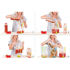 Adjustable Food Bag Holder Non Slip Ziplock Storage Bag Clip