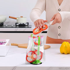 Adjustable Food Bag Holder Non Slip Ziplock Storage Bag Clip