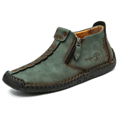 Men's High Top Zipper Chukka Boots Casual Ankle Comfortable Slip On Shoes