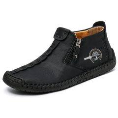 Men's High Top Zipper Chukka Boots Casual Ankle Comfortable Slip On Shoes