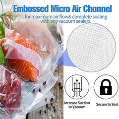 100pcs Vacuum Sealer Bags, Portable Sealing for Food Sealer Machine