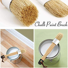 3pcs Chalk Wax Paint Brush for Acrylic Paint Oval Brush Hard Bristle