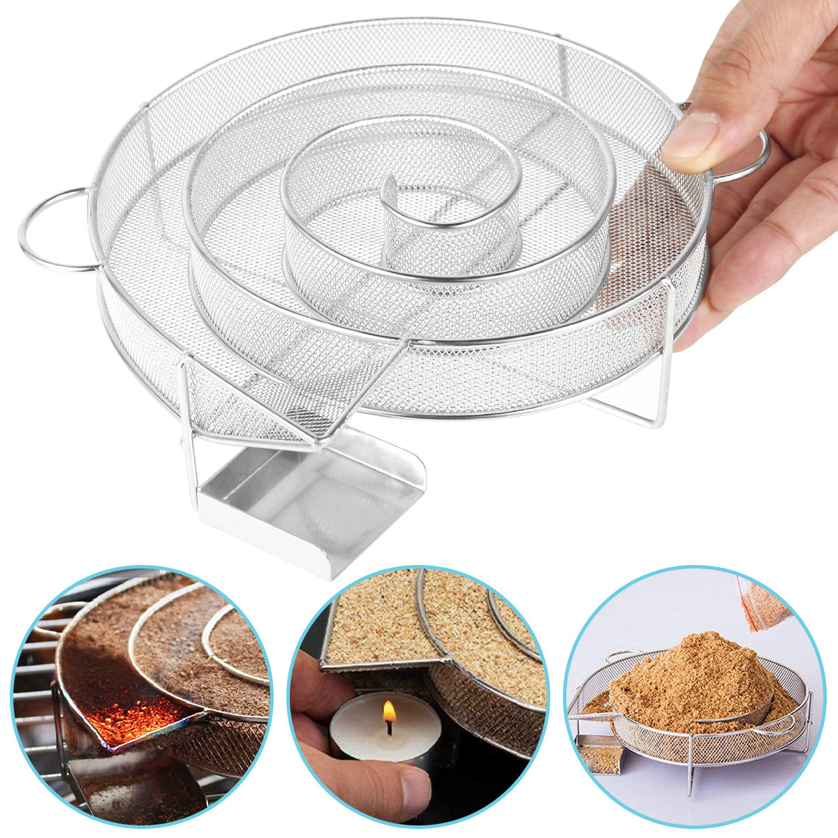 Cold Smoke Generator & BBQ Net Set