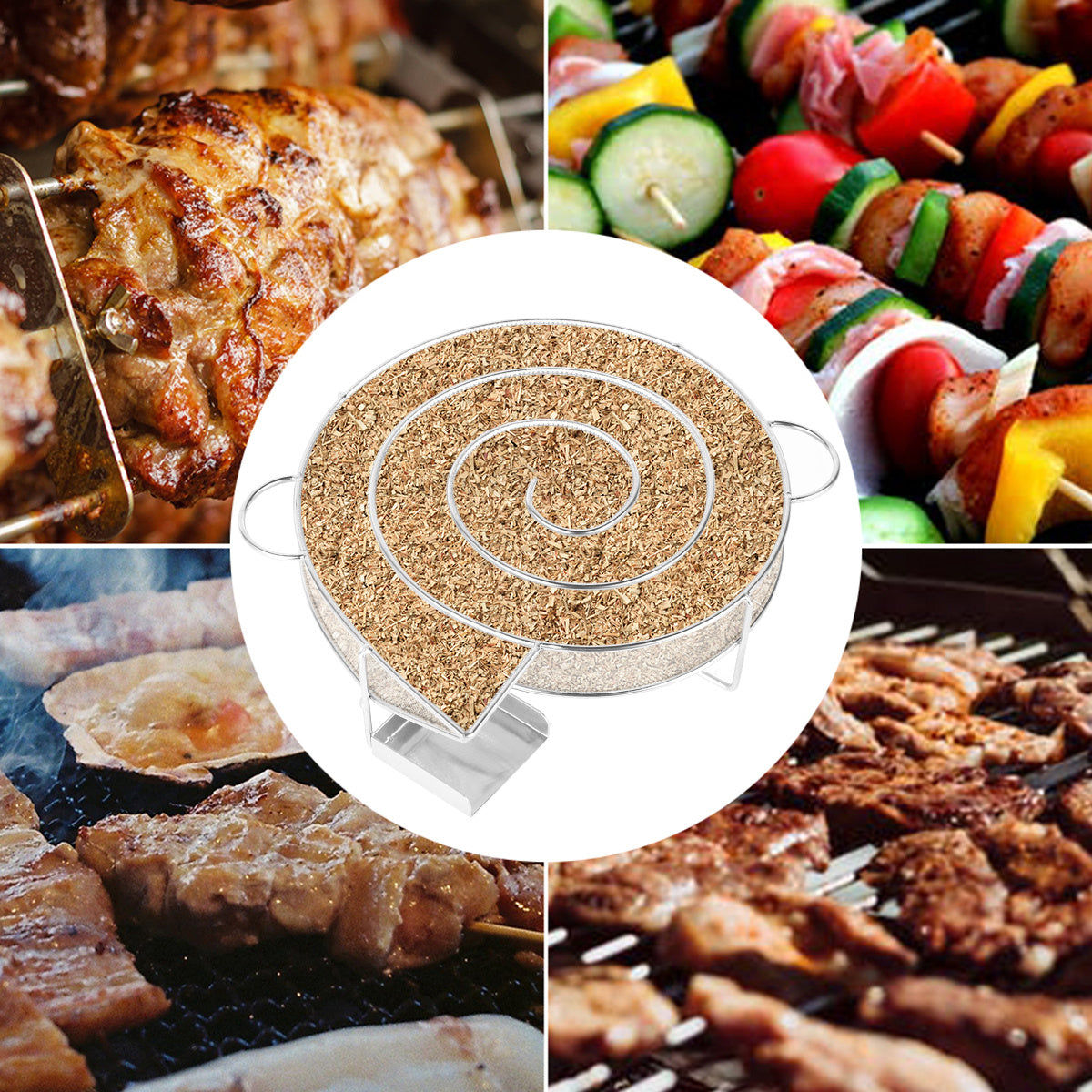 Cold Smoke Generator & BBQ Net Set
