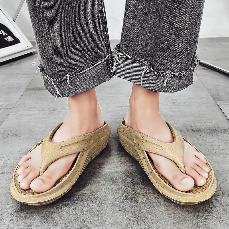 Men's Platform Flip Flops Summer Comfortable Non Slip Thong Sandals