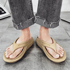 Men's Platform Flip Flops Summer Comfortable Non Slip Thong Sandals