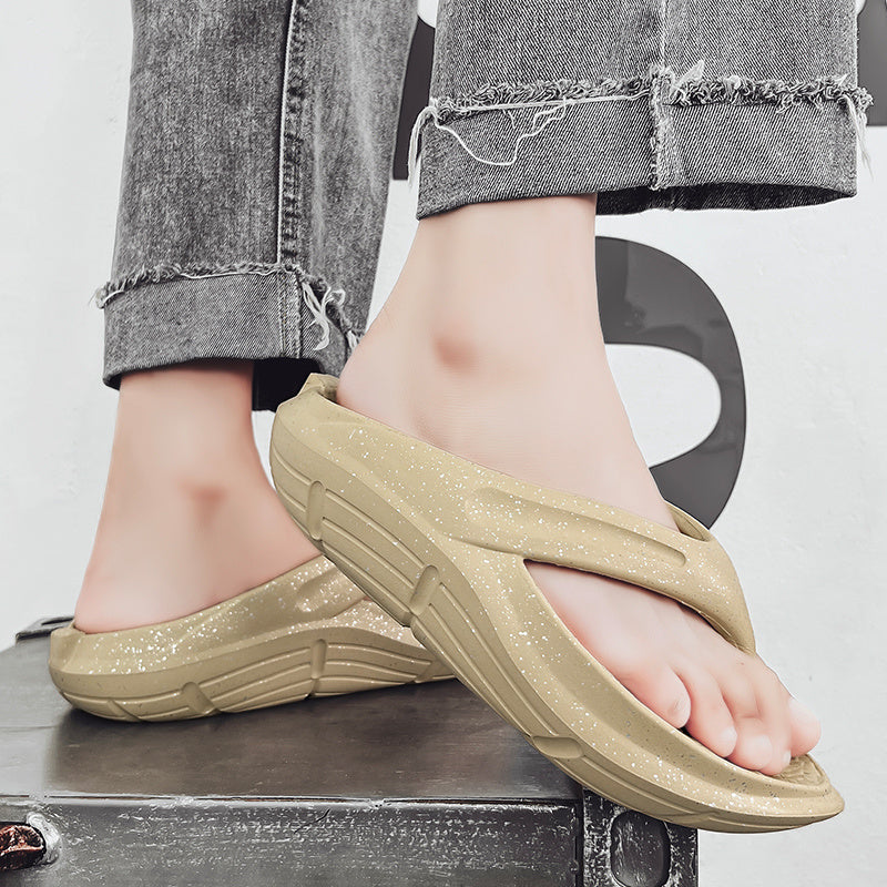 Men's Platform Flip Flops Summer Comfortable Non Slip Thong Sandals