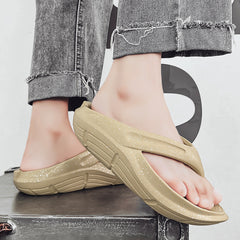 Men's Platform Flip Flops Summer Comfortable Non Slip Thong Sandals