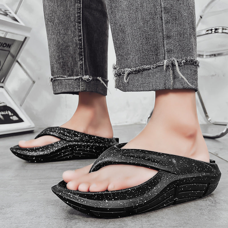 Men's Platform Flip Flops Summer Comfortable Non Slip Thong Sandals