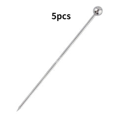 5pcs Stainless Steel Wine Stirrers Fruit Forks for Cocktails Bar Barten