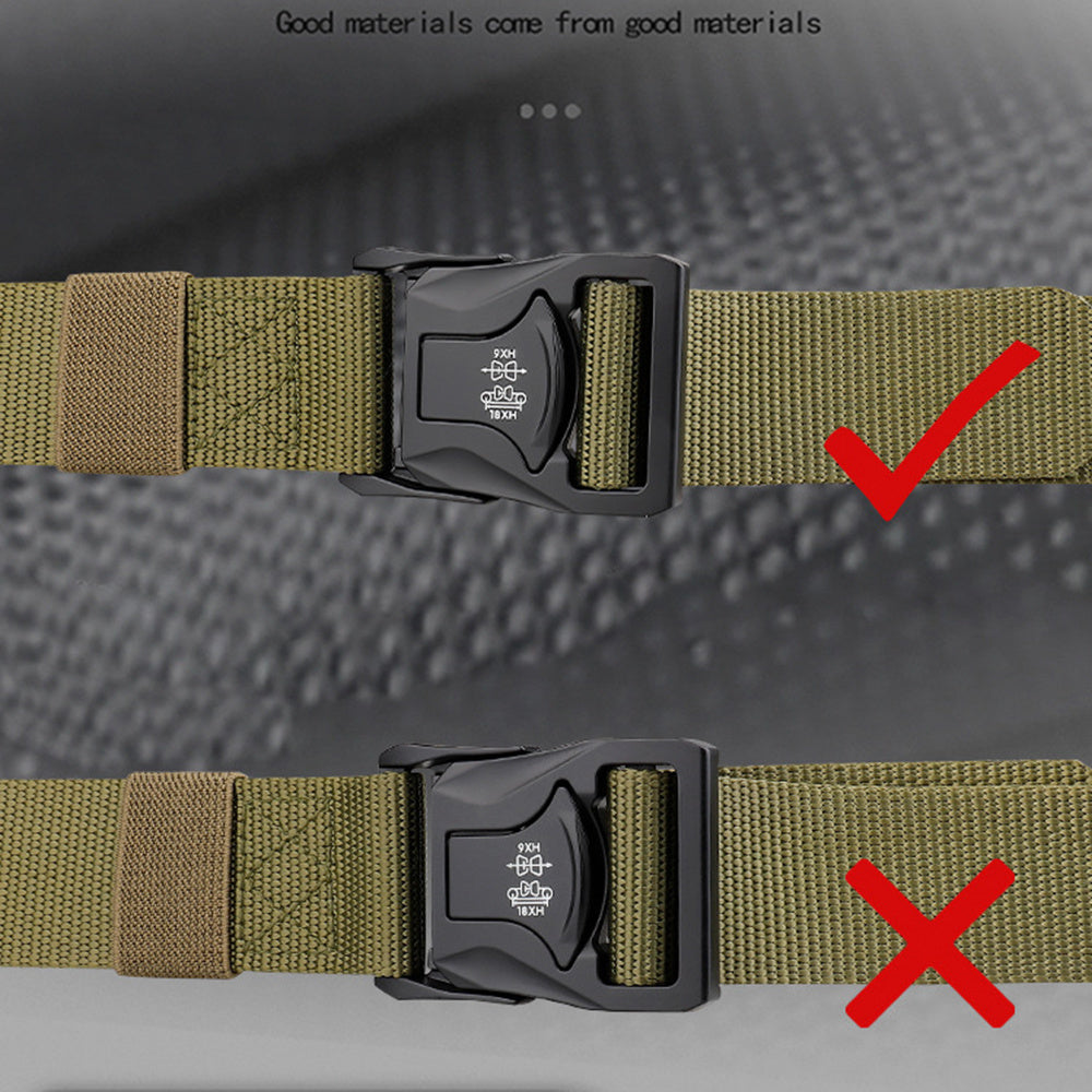 Heavy Duty Quick Release Tactical Belt for Outdoor Sports